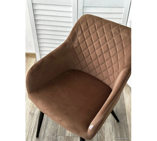 Стул с подлокотниками M-City Brandy 629M05175 505-11 кофе/черный