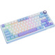 Клавиатура Royal Kludge R75 RGB Taro Milk RK Silver