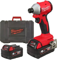 Винтоверт Milwaukee M18 M18BLIDRC-402C 4933492840 с 2-мя АКБ, кейс