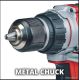 Дрель-шуруповерт Einhell TP-CD 18/60 Li BL Solo 4514210 без АКБ