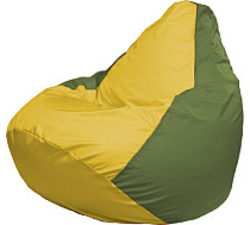 Кресло-мешок Flagman Груша Супер Мега 4XL Г5.1-259 желтый/оливковый