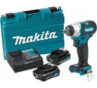 Гайковерт Makita TW160DWAE с 2-мя АКБ, кейс