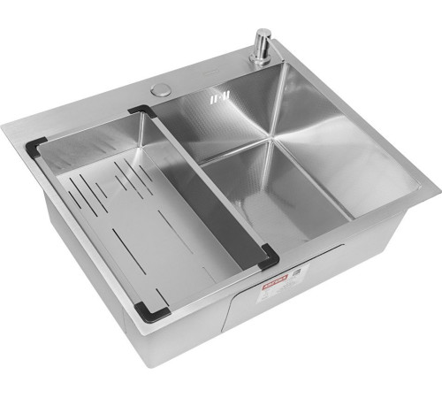 Кухонная мойка ARFEKA Eco AR мойка 600*500, коландер G, дозатор Satin Decor