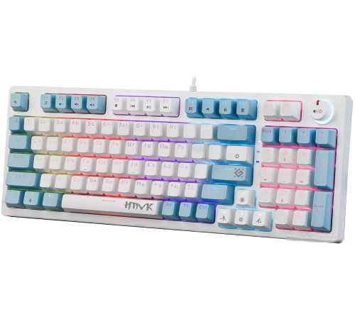 Клавиатура Defender Hawk GK-418 белый, Outemu Red