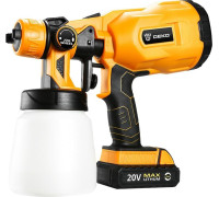 Краскораспылитель Deko DKSG20K2 с 1-им АКБ