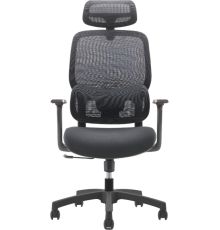 Офисное кресло SitZone U-073A сетка/ткань, черный