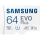 Карта памяти Samsung EVO Plus 2024 microSDXC 64GB с адаптером