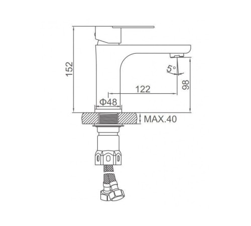 Смеситель Ledeme L71018
