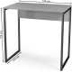 Стол Soma СПМ-5 Metal серый/черный