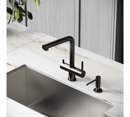 Смеситель Sancos Spin SC4015GG вороненая сталь