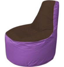 Кресло-мешок Flagman Трон Т1.1-1917 коричневый/сиреневый