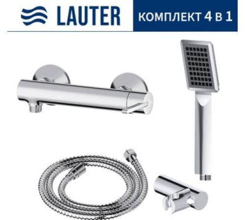 Смеситель Lauter Velvet 21СК9696С + 21СКFG80101C + 21S00103 + 21CKFS90120