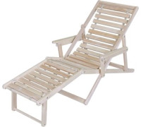 Шезлонг Мебелик С подлокотниками без покрытия