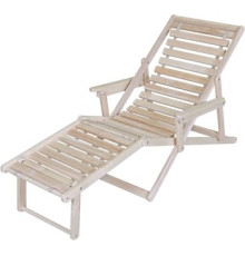 Шезлонг Мебелик С подлокотниками без покрытия