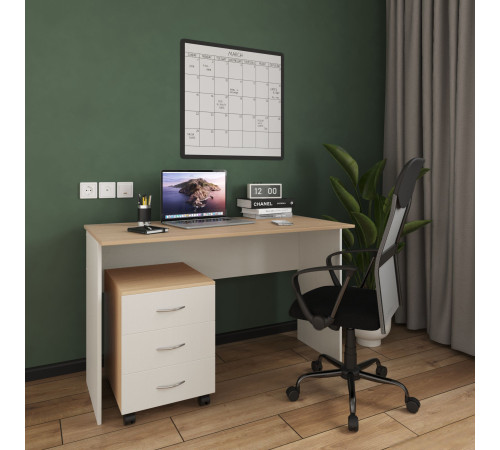 Стол Soma СП14 белый/дуб сонома