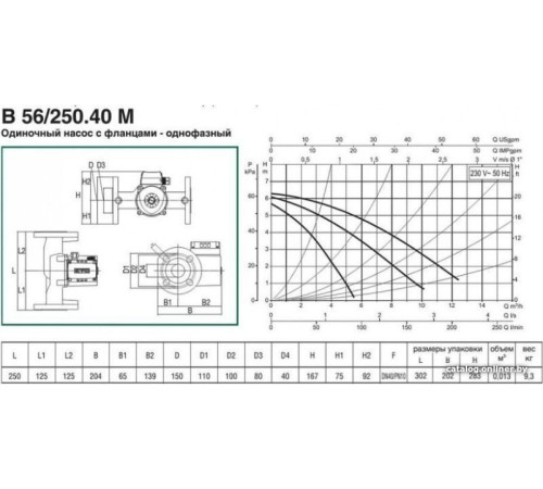 Циркуляционный насос DAB B 56/250.40 M