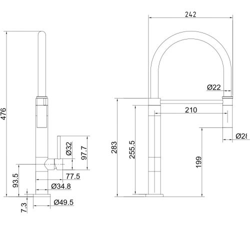 Смеситель Ekko E42305