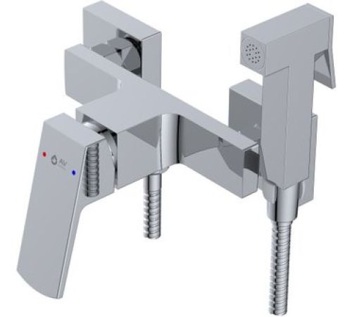 Смеситель с лейкой для биде AV Engineering AVNEO2-A170-120