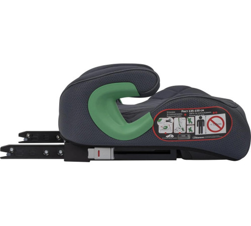 Детское сиденье Indigo QuickFix Isofix серый/серый