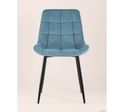 Стул Stool Group Флекс велюр пыльно-голубой