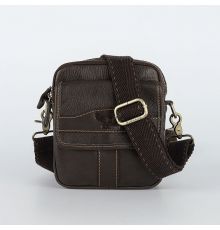 Сумка через плечо Poshete 196-1461-6-DBW коричневый