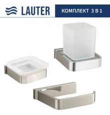 Набор аксессуаров для ванной Lauter 21SH7061 + 21SH7051 + 21SH7101 Chrome, 3 предмета
