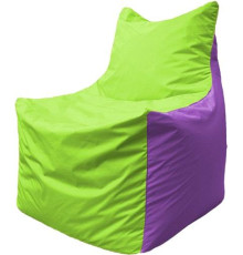 Кресло-мешок Flagman Фокс Ф2.1-158 салатовый/сиреневый