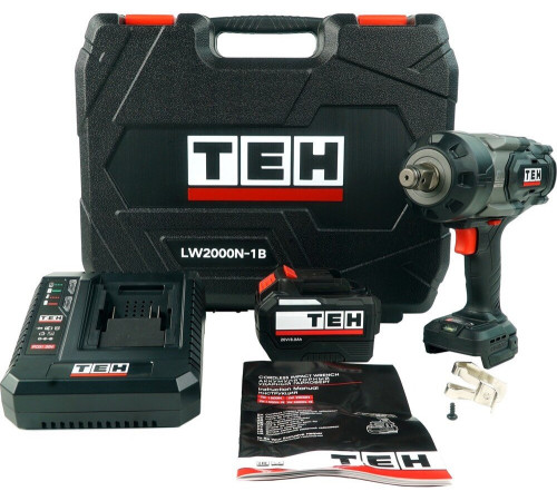 Гайковерт TEH LW2000N-1B с 1-им АКБ, кейс