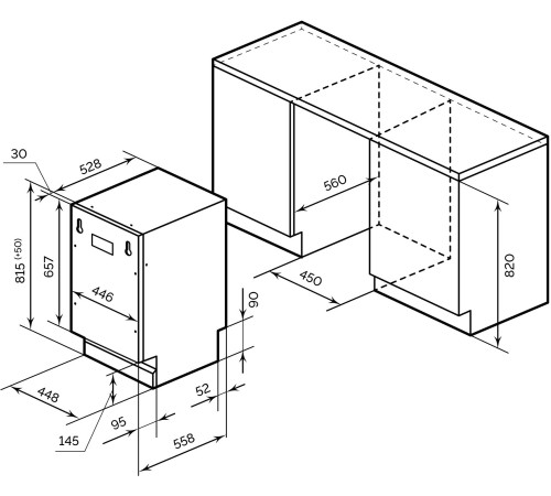 Встраиваемая посудомоечная машина LEX PM 4573 B