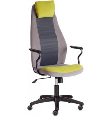 Офисное кресло TetChair Aviator флок/ткань олива/серый/серый