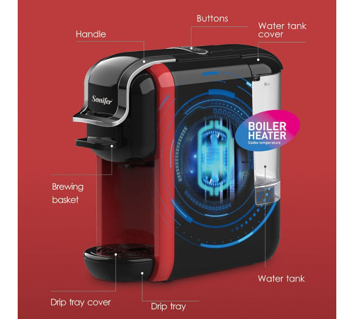 Капсульная кофеварка Sonifer SF-3547