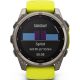 Умные часы Garmin Fenix 8 Solar, Sapphire 51мм титановый, желтый силиконовый ремешок