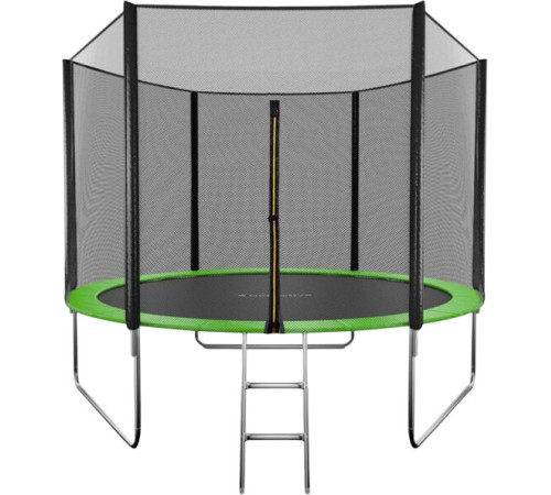 Батут GetActive Jump 10FT - 305 см с лестницей, внешней сеткой зеленый