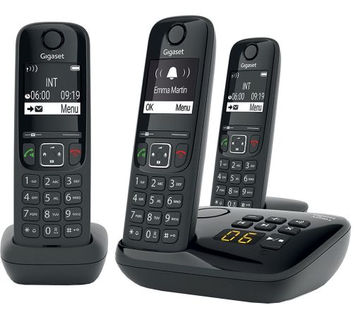 Радиотелефон Gigaset AS690A Trio RUS черный