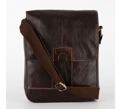 Сумка через плечо Poshete 253-6507-31-DBW коричневый