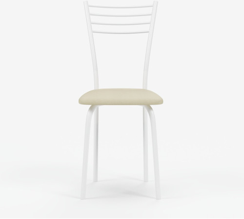 Стул Mio Tesoro Сигма бежевый/белый