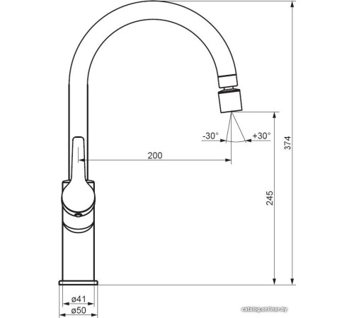 Смеситель Damixa Eclipse DX310722300