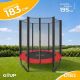 Батут GoUP Prestige-D183 с сеткой, красный