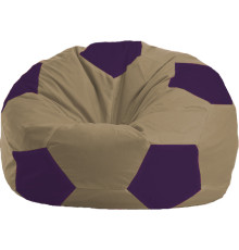 Кресло-мешок Flagman Мяч Стандарт М1.1-78 бежевый/фиолетовый