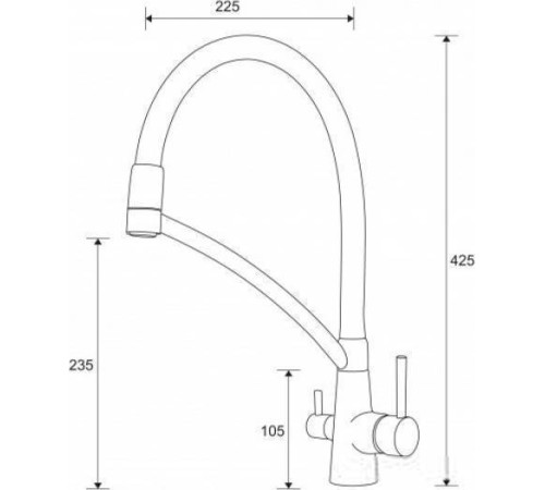 Смеситель Paulmark Siegen Si213111-431TW белый матовый