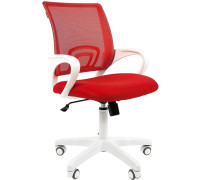 Кресло CHAIRMAN 696 white красный