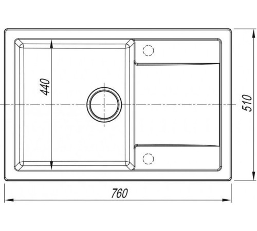 Кухонная мойка ARFEKA Zia 76 графитовый