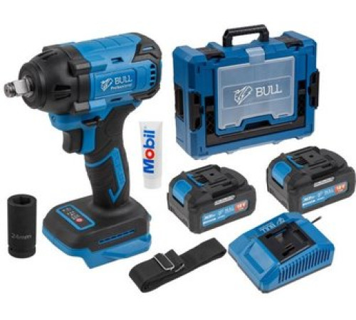 Гайковерт Bull SC 1804 с 2-мя АКБ, кейс