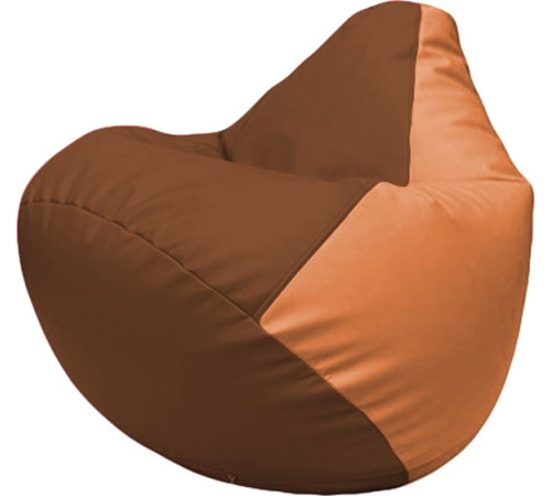 Кресло-мешок Flagman Груша Макси Г2.3-0720 коричневый/оранжевый