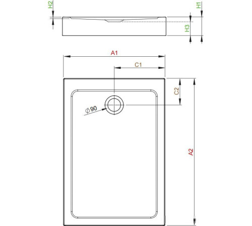 Душевой поддон Radaway Doros F Compact 120x90