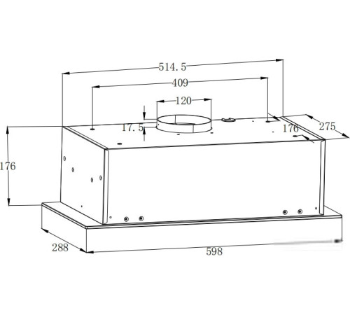 Кухонная вытяжка ZorG Platino 750 60 S белый