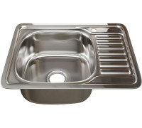 Кухонная мойка Mixline 528192 левая, полированная, 0.6 мм