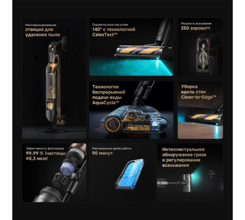 Пылесос Dreame Cordless Vacuum Cleaner Z20 Aqua Cycle Station евровилка