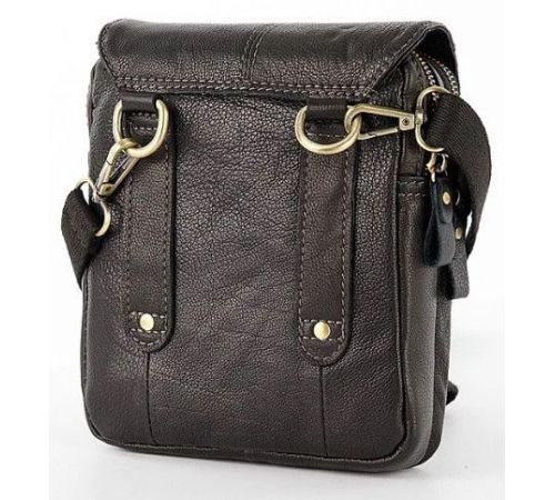 Мужская сумка Poshete 196-650-48-BLK черный