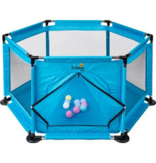 Игровой манеж Solmax&Kids С шариками ZV97036 синий